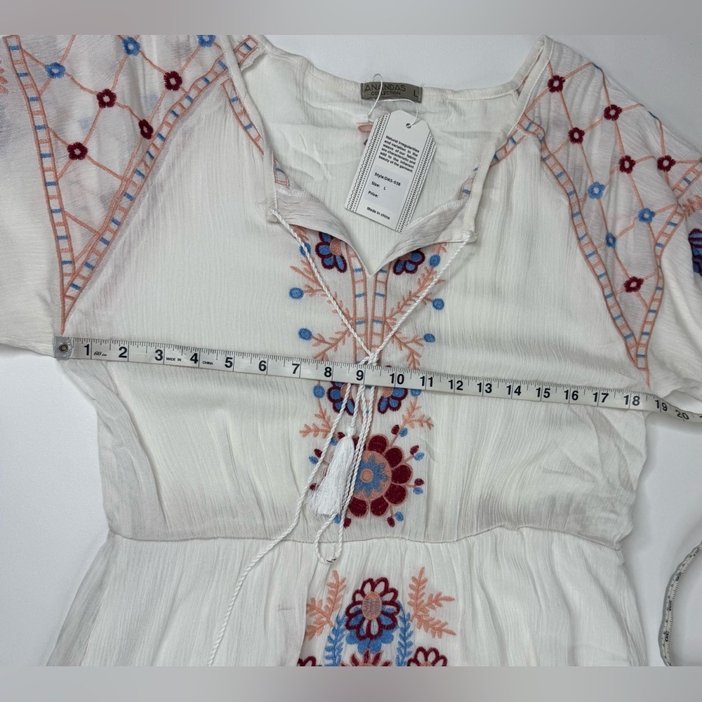 Nwt Ananda’s Collection Embroidered Festival Boho… - image 5